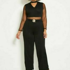 Brand New Ashley Stewart Black Jumpsuit